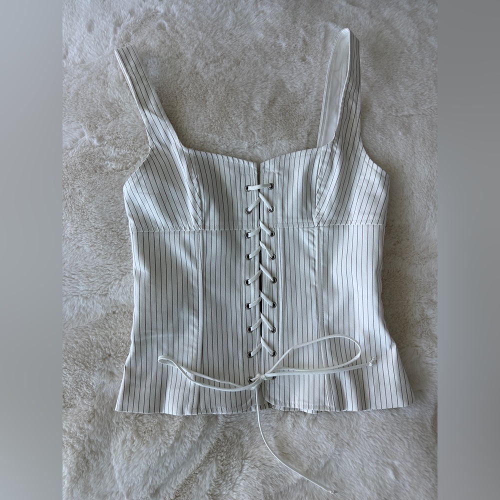 Zara striped corset top size XS